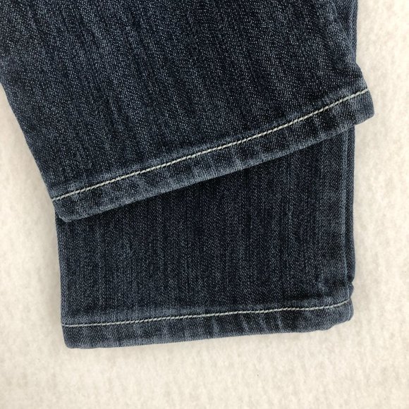 Earl Jean Women's Size 8 Dark Wash Blue Denim Embellished Skinny Jeans - Picture 3 of 11